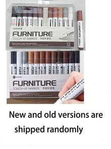 قلم إصلاح الأثاث، قطعة واحدة، لإصلاح الخدوش والتجاويف في الخزانات الخشبية والأرضيات، طقم إصلاح الخدوش، قلم لإصلاح المواد المركبة (قد يتم شحن أنماط أو مواضع أو شعارات عشوائية ولا تؤثر على الاستخدام)، أدوات للرجال - متعدد الألوان - مشاهدة 11