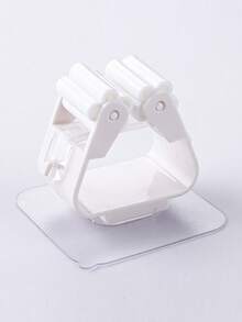 3个免打孔壁挂式强力拖把挂钩，多功能强力收纳夹，适用于浴室工具，最大承重3000克/6.6磅，拖把夹，拖把架，便捷的浴室配件，清洁配件，适合放置拖把、扫帚和清洁工具 - 彩色 - 查看 7