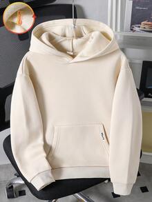 Genkimix Kids Tween Boys' Casual Solid Color Loose Fit Sweatshirt