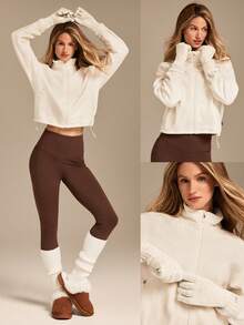 GLOWMODE Toasty Touch 97% Wool-Blend Soft Insulating Touchscreen Gloves Autumn Winter Outdoors Daily Casual Wear