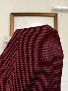 SHEIN EZwear 大码棕色格子羊毛西装裤，秋冬季 - 彩色 - 查看 6