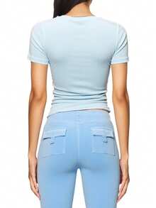 Juicy Couture Women's T-Shirts Blue - Dusty Blue - View 2