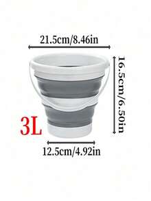 Foldable Bucket - Foldable Silicone Bucket - Portable, Space Saving, Durable, Easy To Clean - Ideal For Car Washing, Outdoor Fishing, Travel, Home Storage And Organizing Household Items - Multicolor - View 15