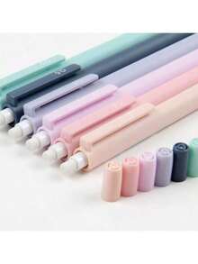 独家 6 支装可爱自动铅笔 | 可爱动物造型和柔和色彩设计 | 0.5 毫米/0.7 毫米双头防晕染笔尖 | 仅售铅笔、橡皮擦和铅芯，并非完整文具套装 | 学校/艺术/绘画必备（限量版） - 彩色 - 查看 5