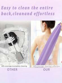 长柄去角质背部磨砂丝瓜络，带手柄，去角质背部毛巾，身体磨砂膏，背部磨砂膏，弹力抽绳，适用于淋浴，日式浴巾，韩式去角质丝瓜络毛巾，美容毛巾，海绵丝瓜络身体磨砂膏，家居浴室装饰，秋季装饰，返校季装饰 - 彩色 - 查看 6