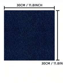 10pcs 30x30cm Easy-To-Install Self-Adhesive Striped Carpet For Office, Living Room, And Bedroom Mats With Aluminum Foil Bottom - No Residue, Freely Spliced