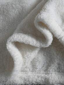 PAVTROS 男士连帽抓绒卫衣，卡通耳朵设计，白色，创意风格，适合休闲、通勤、日常穿着、街头潮流，是送给男友、老公、休闲、运动、通勤、返校、度假、情侣装、个性单品、朋友、街头服饰的绝佳礼物。 - 白色 - 查看 9