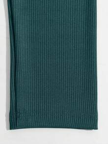 EURMUSE High Waist Solid Color Skinny Leggings, Suitable For Daily Workout Wear - Multicolor - View 3