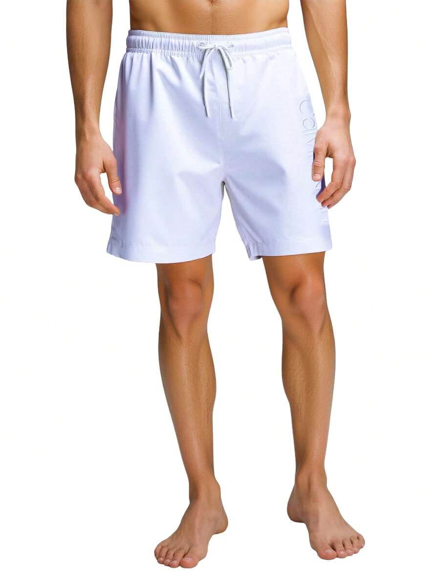 Calvin Klein Men's Swim Shorts Dusky Cornflower - Light Blue - View 1