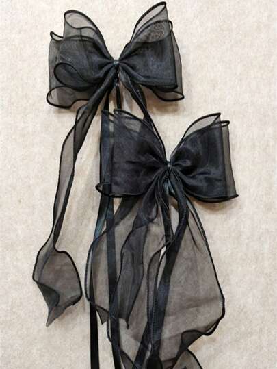 Semi-Transparent Organza Ribbon With Curled Edge, Ideal For Gift Wrapping, Cake Decoration, Wedding, DIY Bow Knot Satin Ribbon For Festival Party Decoration, Autumn And Winter Decoration, Home Decoration-Gold