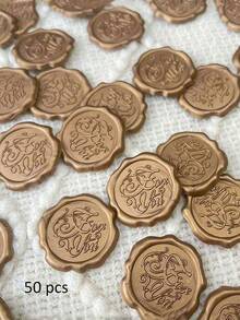 10 件/包高档商业信封、豪华婚礼请柬、名片、精美文具、礼品卡、VIP 邀请函，包括信头、信封和蜡封，圣诞节