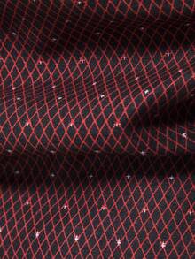 Manfinity Mode 男士商务通勤菱形图案长袖衬衫