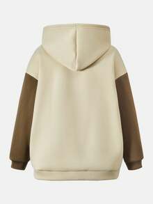 2pcs/Set Teen GirlCity Name 3D Graphic Knit Hoodie + Knit Flare Pants Suit - Multicolor - View 6