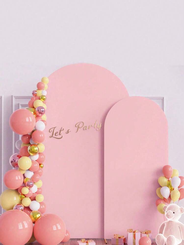 1 套/金属拱形背景支架套装，带拱形装饰金色婚礼拱形支架气球拱形框架，拱形婚礼高弹力布罩生日派对摄影背景罩，用于生日派对性别揭晓仪式万圣节圣诞节周年纪念纪念拱形装饰用品。 - 彩色 - 查看 10