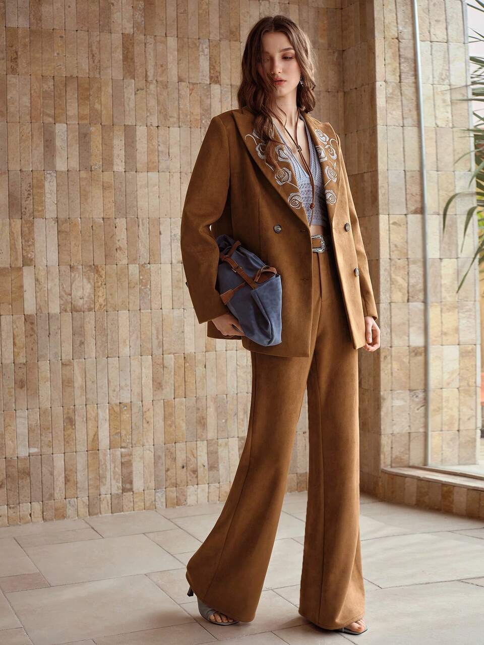 WOMEN'S ELEGANT SLANT POCKET CASUAL SUIT PANTS