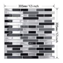 5/10 Pcs 12X12 Inches Peel-And-Stick Splash Guard, Easy To Clean Walls And Shower Tiles - 3D Soft Gel Self-Adhesive Flexible Durable Waterproof Tiles For Kitchen, Bathroom, Home Decoration, Holiday Decoration