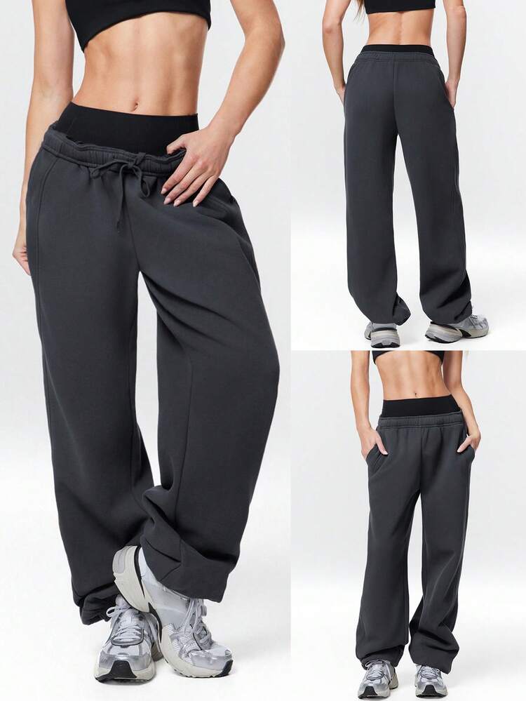 30" Everyday Fleece Be Comfy Oversized Fit Adjustable Drawstring Waist Basic Joggers With Side Pockets Daily Casual