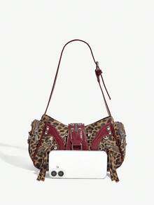 SHECARRY Quý cô, Túi đeo vai nữ, Túi Hobo, Thời trang, Cá nhân hóa, Đơn giản, Đa năng, Đường phố, Những cô gái ngọt ngào và sành điệu, Những cô gái nóng bỏng, Y2k, Đinh tán, Phong cách Biker, Punk, Thanh thiếu niên - Nhiều màu - Xem 5