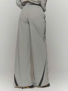 MUSERA Straight Leg Side Stripe Track Pants Only Winter Streetwear Cool Night Out Everyday Sexy - Grey - View 4