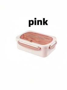 1 套 4 格便当盒带分隔盖和叉勺微波炉塑料午餐盒适用于办公室学生学校派对户外露营野餐零食