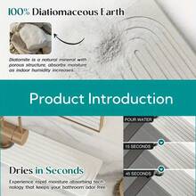 1/4PCS Kitchen Faucet Mat - Diatomite Splash Guard For Sink, Quick-Drying Water Absorbing Stone Tray Includes Sandpaper Suitable For Kitchen Sink Bathroom Bath Tub Quick Dry Non-Slip Easy To Clean,17.7x3.9in,23.6x3.9in - Multicolor - View 9