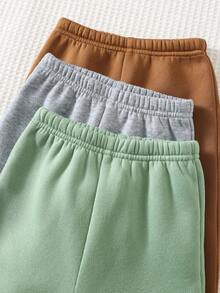 Cozy Pixies Conjunto de 6 piezas de sudadera de cuello redondo suave y pantalones de cintura elástica para bebé niño - Gris - Ver 9