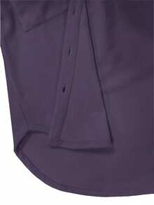 SHEIN LUNE Fantasy-Modern Simple Regular Jacket - Purple - View 7