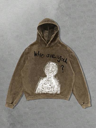 Street Life بلوزة هوديي بطبعة عشوائية للرجال، بدون جيوب، للخريف والشتاء، بتصميم علامة تجارية بنمط رقعة سوداء على شكل ثلج