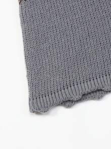 Resyla Comfortable Versatile Retro Striped Loose Fit Vest - Grey - View 4