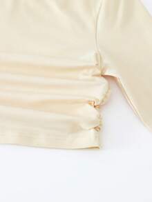 SHEIN 3件套少女休闲百搭家居服日常穿搭套装，圆领短袖长袖上衣+紧身喇叭裤针织套装，秋冬款 - 彩色 - 查看 6