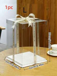 1pc Party & Festival Gift Box, 1-Layer, 2-Layer Or 3-Layer Gift Storage Box,Christmas - White - View 12