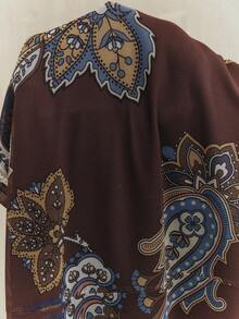 Anewsta Elegant Design Cashew Random Print Slim Fit Dress, Vacation Outfits For Women, From Spring To Summer - Multicolor - View 8