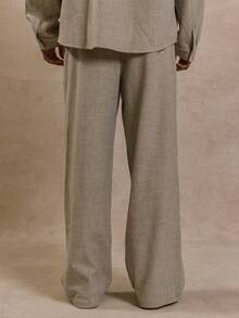 Musero Quần ống rộng xếp ly hai lớp, kiểu dáng thiết yếu cho mùa Xuân Hè (chỉ bao gồm phần dưới) - Lạc đà - Xem 4