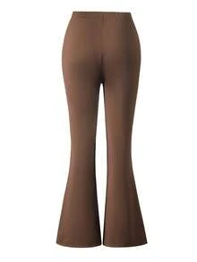 2pcs/Set Teen GirlCity Name 3D Graphic Knit Hoodie + Knit Flare Pants Suit - Multicolor - View 4