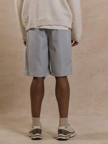 Musero Oversized Square Pocket Shorts - Baby Blue - View 4