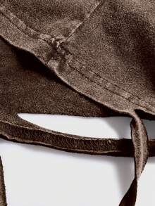 ROMWE MEN Street Life Men's Distressed Graphic T-Shirt - Coffee Brown - View 6