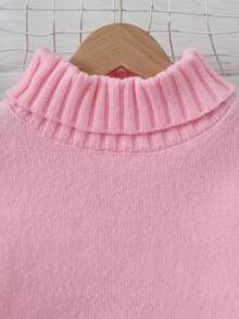 SHEIN 休闲宽松针织衫和阔腿裤两件套，时尚秋季女装 - 淺粉色 - 查看 4