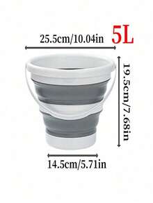 Foldable Bucket - Foldable Silicone Bucket - Portable, Space Saving, Durable, Easy To Clean - Ideal For Car Washing, Outdoor Fishing, Travel, Home Storage And Organizing Household Items - Multicolor - View 17