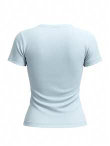 Juicy Couture Women's T-Shirts Blue - Dusty Blue - View 5