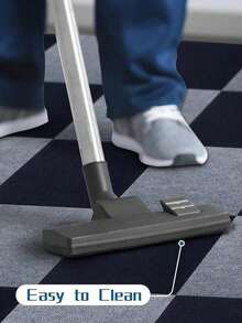 10pcs 30x30cm Easy-To-Install Self-Adhesive Striped Carpet For Office, Living Room, And Bedroom Mats With Aluminum Foil Bottom - No Residue, Freely Spliced