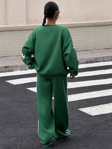 Muchica Bộ đồ thể thao dệt kim in màu xanh lá cây dành cho nữ - màu xanh lá - Xem 2