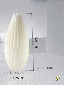 Cirelle 8 estilos de velas aromáticas grandes con diseño geométrico abstracto blanco para boda, yoga, meditación, decoración del hogar, relajación, purificación del aire, regalo de cumpleaños y vacaciones - Blanco - Ver 9