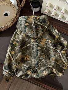 Attitoon Áo sweatshirt nữ cỡ lớn, kiểu dáng thường ngày, họa tiết đường phố, in toàn thân, vai rớt, dáng rộng, ấm áp và thoải mái cho mùa thu/đông. - Nhiều màu - Xem 2