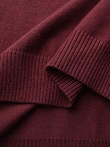 Manfinity Mode Men's Color Patchwork Round Neck Long Sleeve Simple Casual Sweater, Fall/Winter