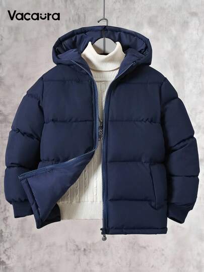 1 pieza Abrigo casual acolchado con bolsillo para niños