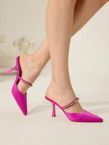 CUCCOO CHICEST Giày cao gót thời trang nữ đa năng, thanh lịch, thích hợp đi làm, giày cưới. - Màu Hồng Tươi - Xem 7