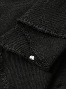 DAZY Camisón de mujer con estampado de lunares y cuello con volantes, vestido de mujer para estar en casa - Negro - Ver 7