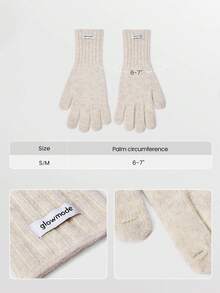 GLOWMODE Toasty Touch 97% Wool-Blend Soft Insulating Touchscreen Gloves Autumn Winter Outdoors Daily Casual Wear