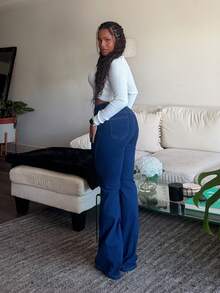 Tyla Gomez 秋冬款圆领罗纹针织短款白色毛衣 - 白色 - 查看 4