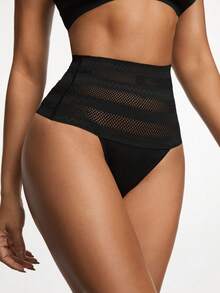 SHAPORA 2pcs Women's Slim Fit Breathable Shapewear Set - Black - View 4